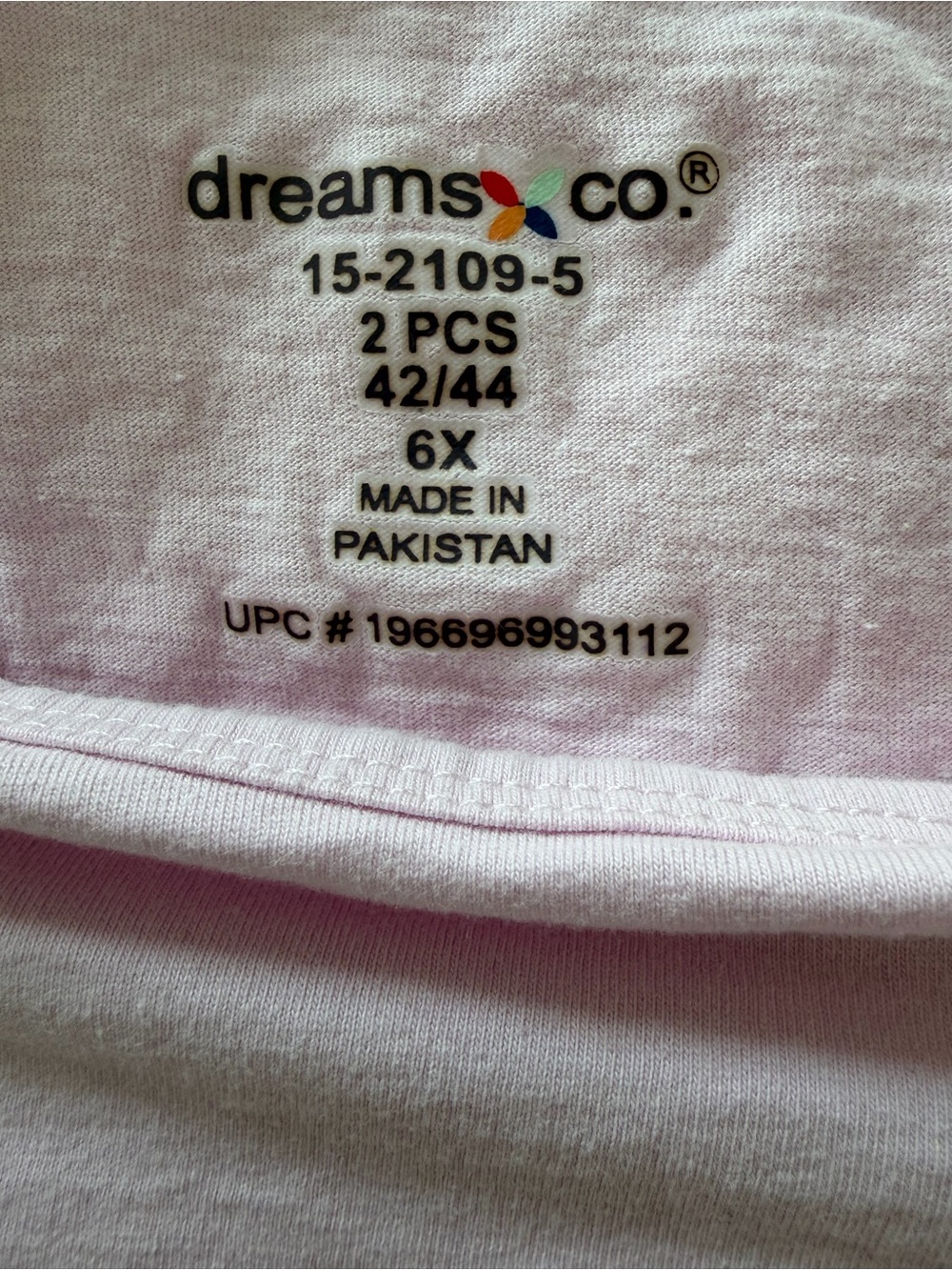 Dreams & Co. Pink Penguin Christmas Pajama Set 6X 100% Cotton 2-Piece - Picture 7 of 8